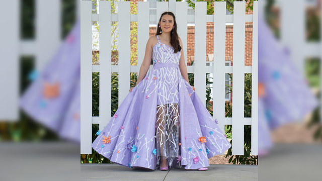 Virginia teen creates prom dress out of duct tape