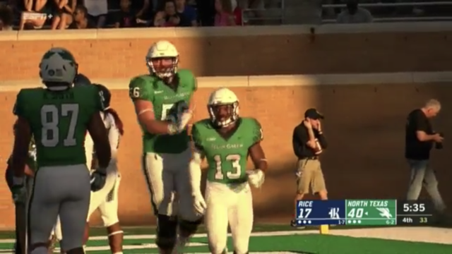 Fine, Torrey lead North Texas past Rice 41-17