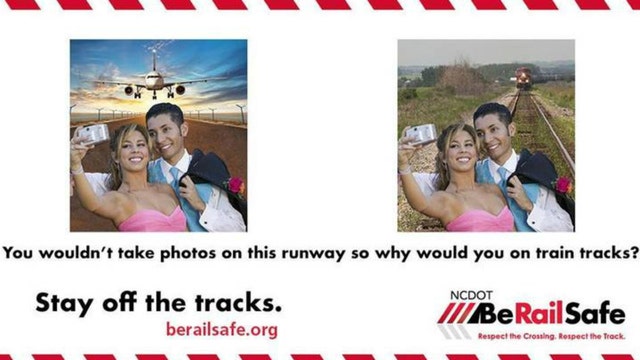 Railroad companies: Don't take prom pics, selfies on tracks