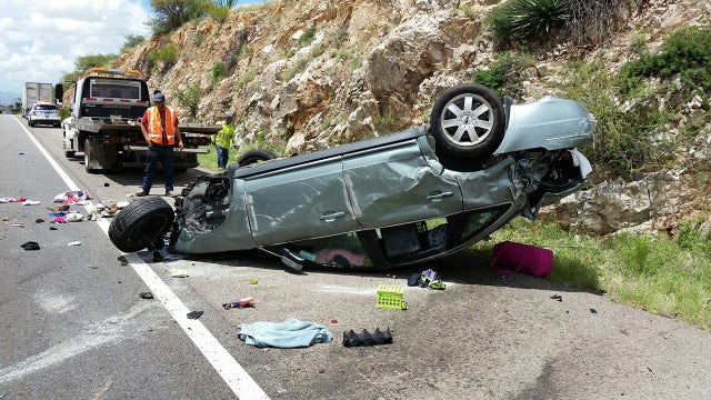 WATCH: AZ driver following too closely flips car