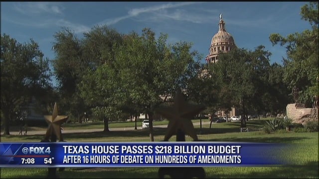 TX House approves $218 billion budget bill