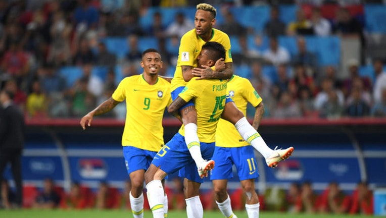 Brazil beats Serbia GETTY