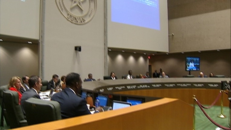 Dallas council chamber