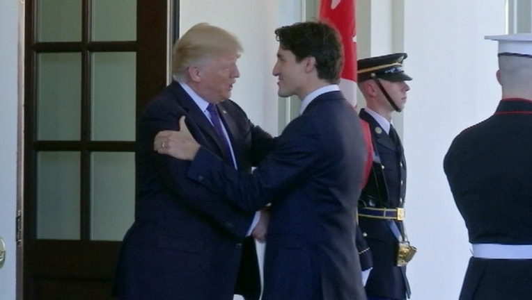 Canada S Trudeau Talks Trade With Trump At White House