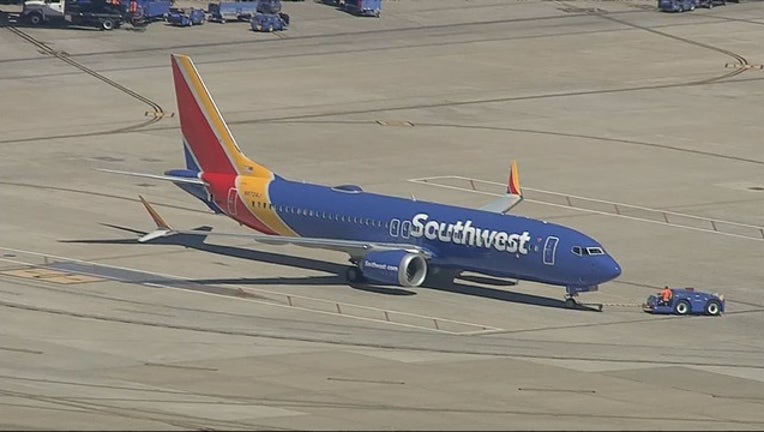 Southwest Airlines Boeing 737 Max 031319 Love Field towing