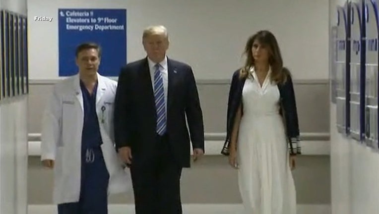 7029c78c-TRUMP visits florida hospital shooting victims