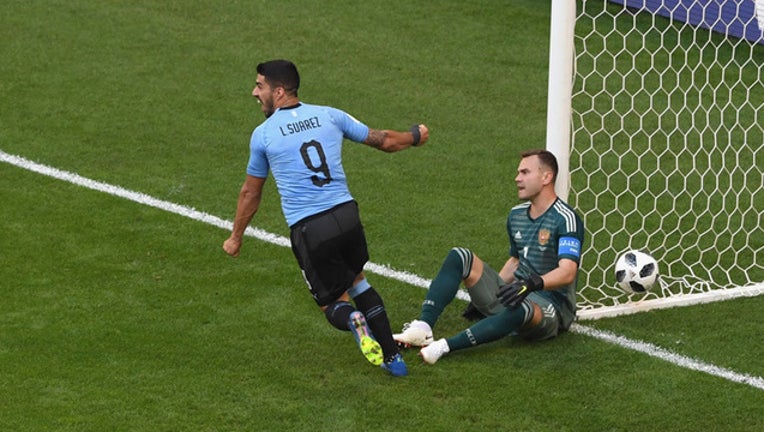 Uruguay beats Russia GETTY