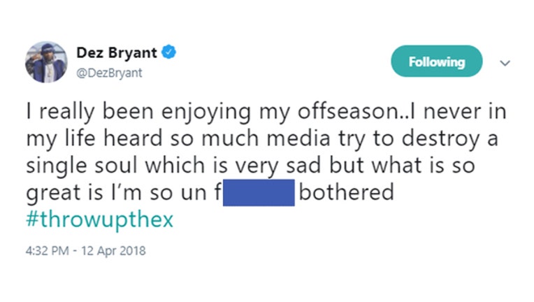 dez bryant tweet spree