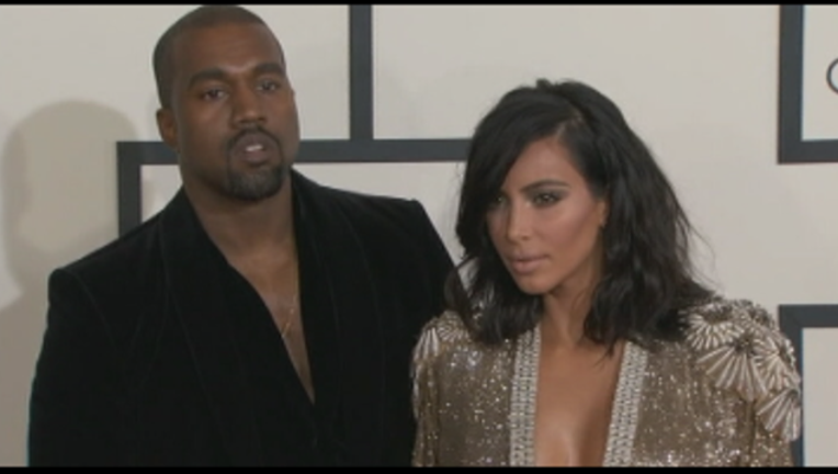 File photo of Kanye West and Kim Kardashian