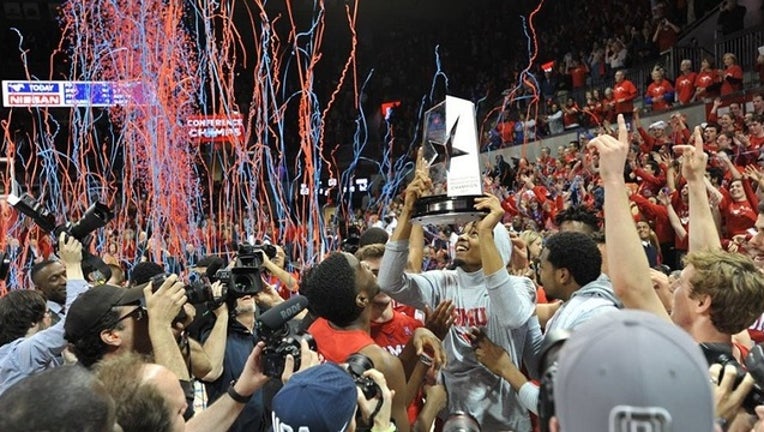 SMU basketball wins AAC title 2017