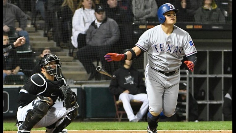 Gallo's glove and bat on display in Rangers 'B' game win over White Sox