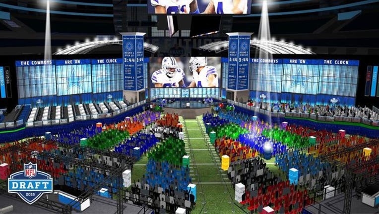 NFL Draft AT&T Stadium rendering 5