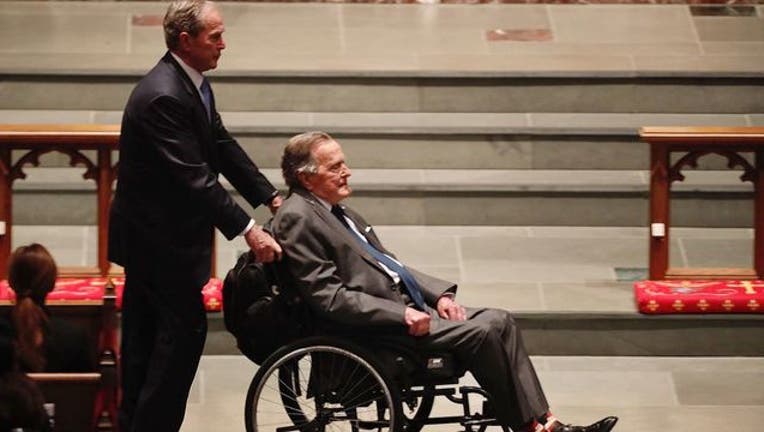 george h.w. bush funeral barbara