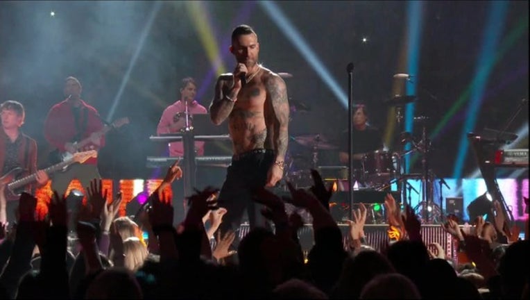 Adam Levine's Super Bowl nipple reveal prompts backlash