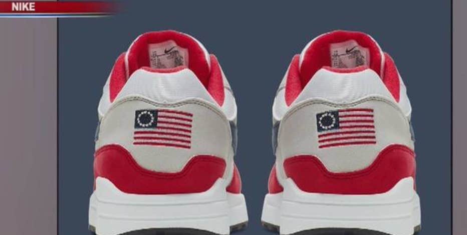 nike flag sneakers pulled