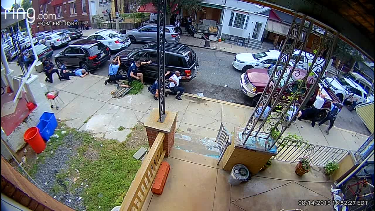 Home surveillance video shows chaotic scene during Philadelphia police