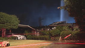 Fire destroys home in Far North Dallas