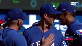 Minor gets 200 Ks as Rangers beat Red Sox 7-5 to avoid sweep