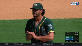 Manaea throws 6 scoreless, A's beat Rangers 6-1 for sweep