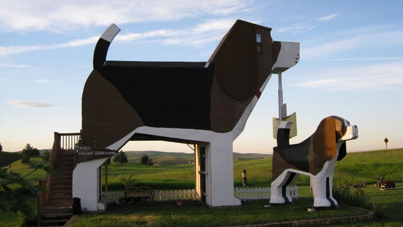 'Ruff' day? Book a relaxing stay at this giant beagle-shaped bed & breakfast