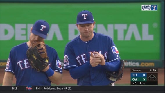 A's hit 4 HRs in testy 5-4 win over Rangers