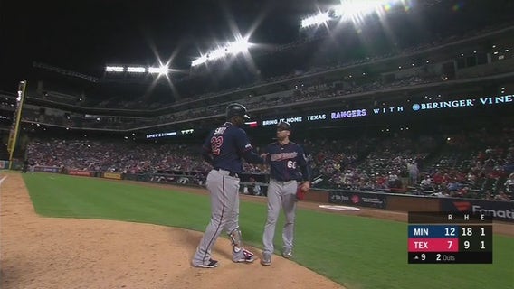 Cron's HR caps 6-run first as Twins beat Rangers 12-7