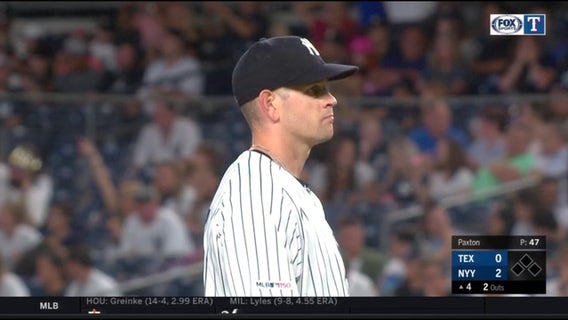 Paxton dominant, Encarnación HR in return, Yanks rout Rangers 10-1