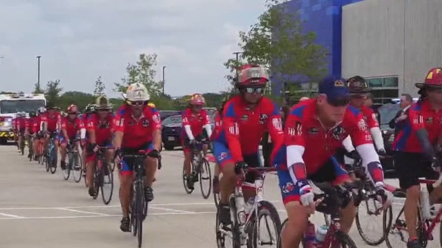 Texas first responders cycle across state to honor fallen heroes