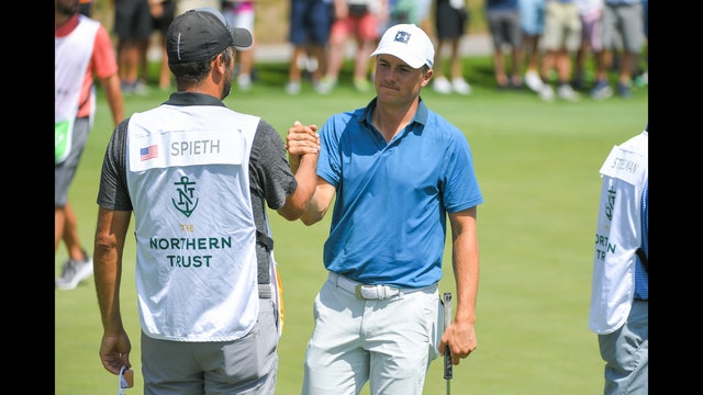 Johnson takes 1-shot lead over Spieth at Liberty National