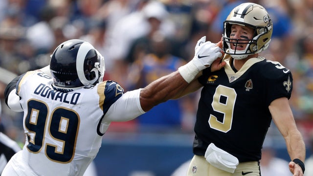 Reports: Saints' Brees has torn ligament in thumb, will miss game vs. Cowboys