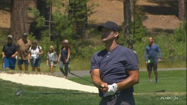 Tony Romo successfully defends celebrity golf title