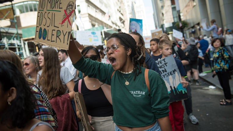 Scenes from the Global Climate Strike in Manhattan.