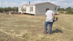 After drawing complaints, volunteers clean Justin veteran’s messy yard, renovate home