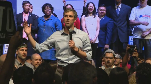 Beto O'Rourke holds counter protest in Grand Prairie while President Trump held event in Dallas