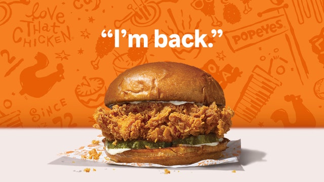 ‘I’m back’: Popeyes announces official return date of its sold-out chicken sandwich
