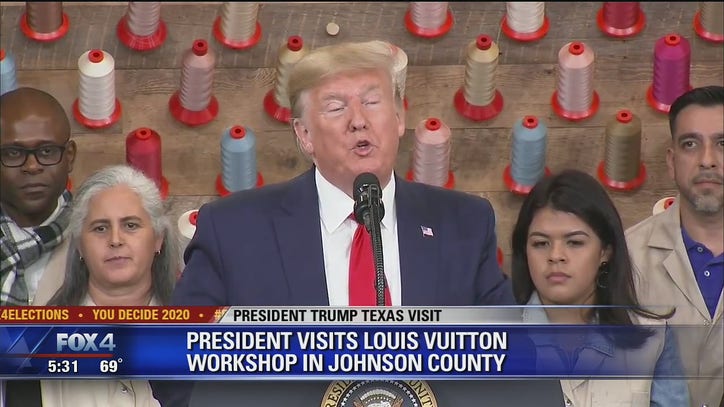 President Trump visits Louis Vuitton Workshop in Johnson County | FOX 4 News Dallas-Fort Worth