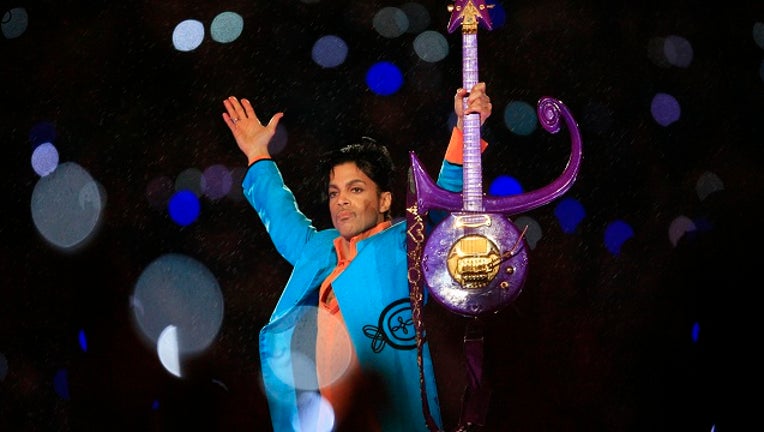 Prince performs during the 'Pepsi Halftime Show' at Super Bowl XLI February 4, 2007 at Dolphin Stadium in Miami Gardens, Florida.