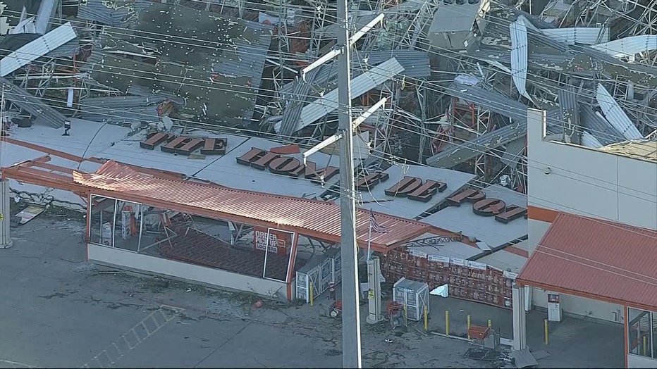 Home Depot store destroyed by Dallas tornado reopening soon