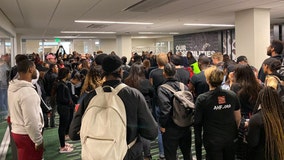 UNT students hold silent protest outside Board of Regents meeting after staff lawyer used racial slur