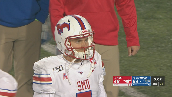 White throws for 350, No. 24 Memphis beats No. 15 SMU 54-48