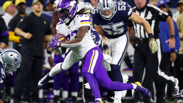 Cook leads Vikings to 28-24 road win over Cowboys