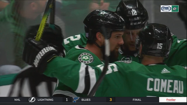 Benn scores twice, streaking Stars beat Canucks 6-1