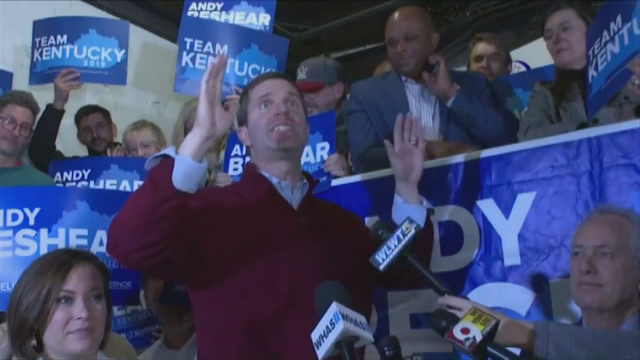 Democrat Beshear claims victory in Kentucky; incumbent Gov. Bevin refuses to concede