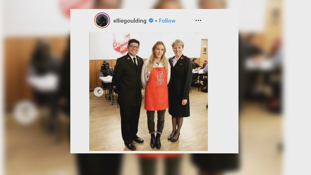The Salvation Army says Ellie Goulding will perform at Dallas Cowboys Thanksgiving game