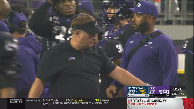 West Virginia 20-17 win keeps TCU from getting bowl eligible