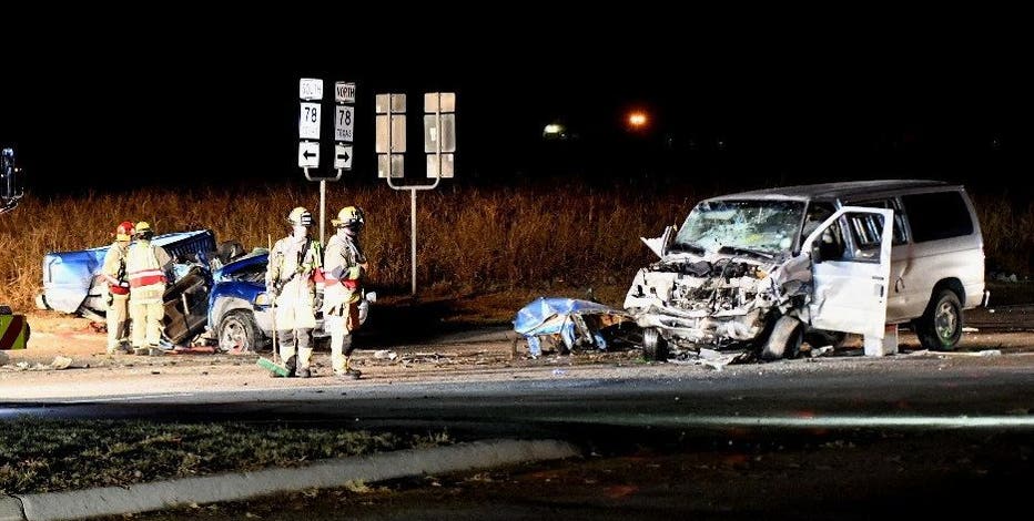 Community pays respects after deadly crash near Irvington school