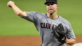 Indians send Kluber to the Rangers for DeShields, Clase