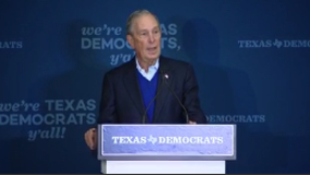 Democrat presidential candidate Michael Bloomberg visits North Texas