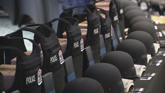 Non-profit donates armored vests to Grand Prairie PD