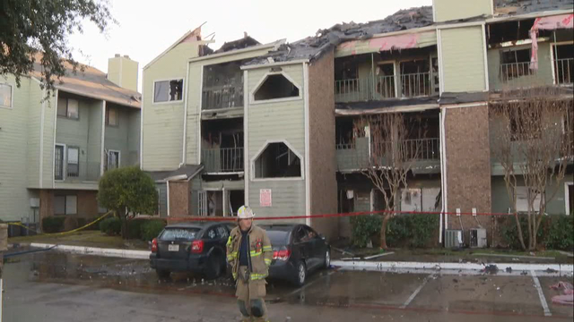 90 people displaced after large fire destroys Northeast Dallas condo complex